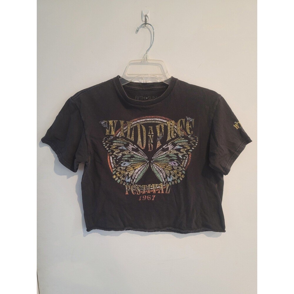 Fifth Sun Wild and Free Festival 1967 August Dates Women’s Crop Top Sz Small